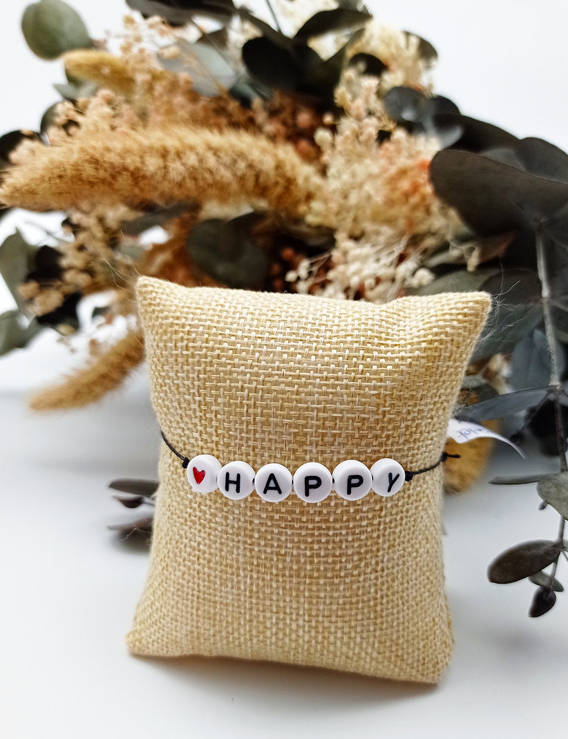 Bracelet réglable mot Mantra personnalisé
