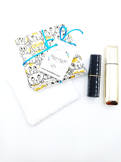 Washable cat wipes duo