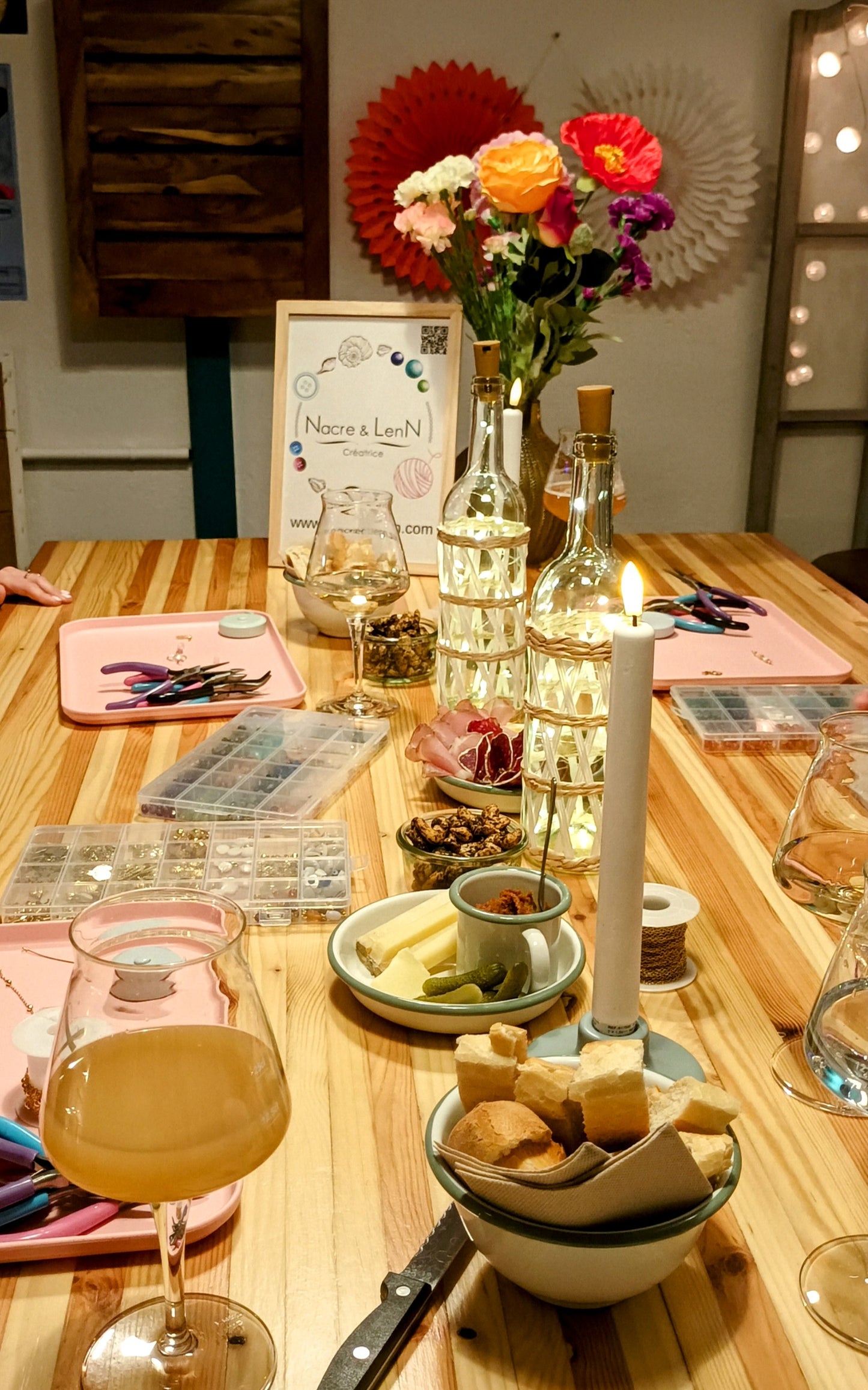 Atelier bijoux & Apéro - Jeudi 17/04/25 (19h / 21h)