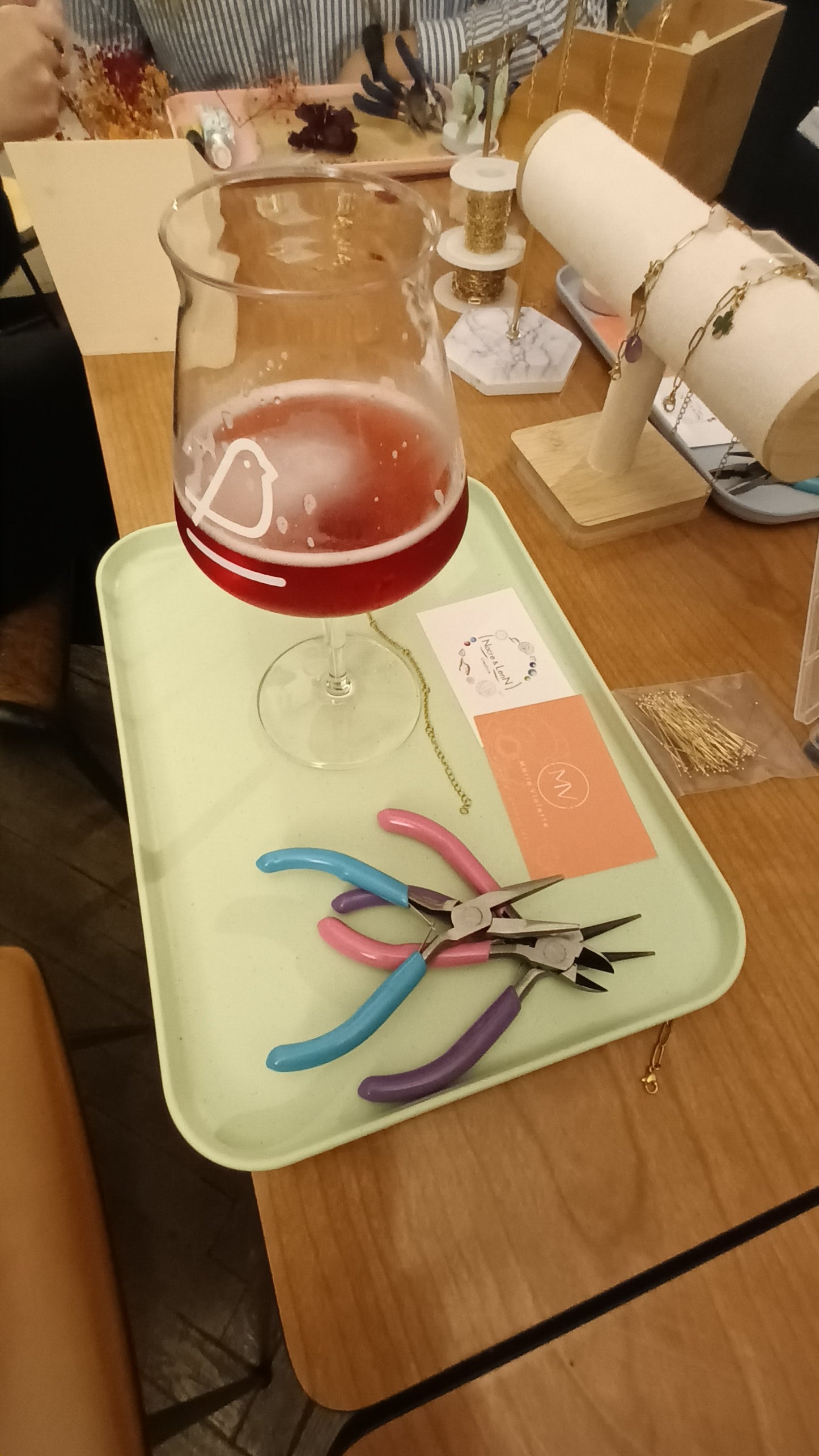 Atelier bijoux & Apéro - Jeudi 20/03/25 (19h / 21h)