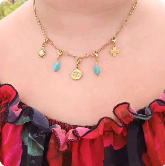 Collier 5 charms