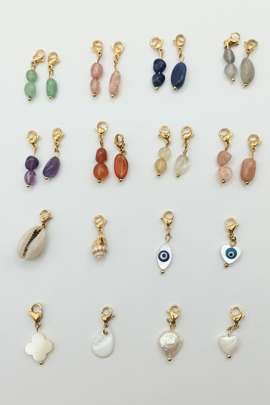 Charms (Pierres, nacre et coquillage) modulable & personnalisable