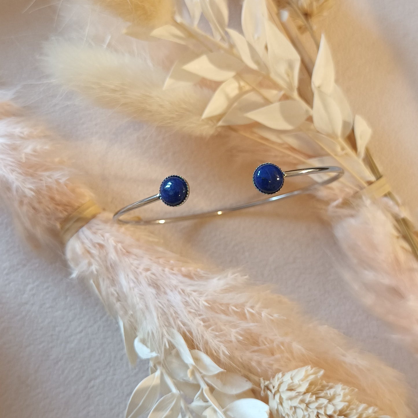 Jonc Argenté Lapis Lazuli