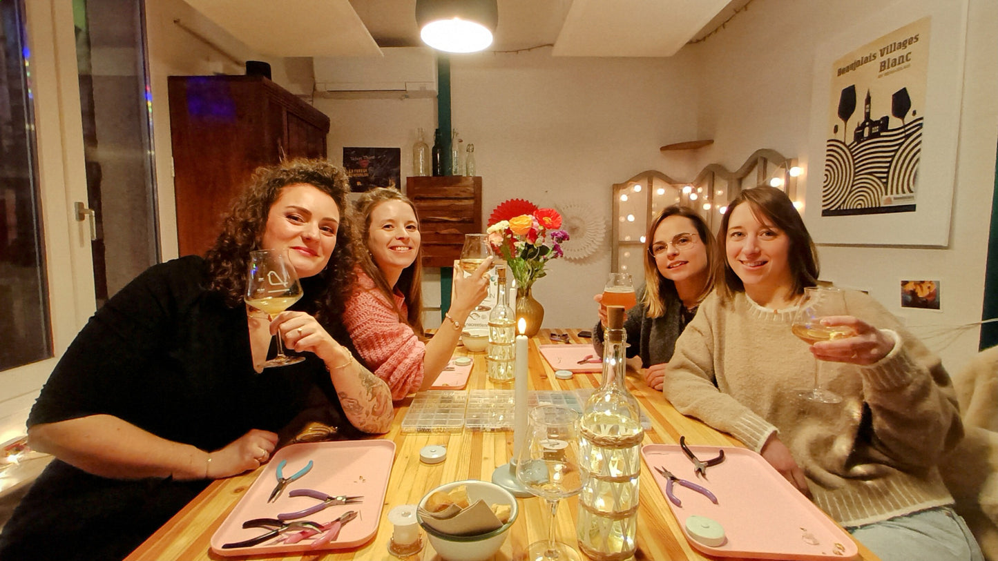 Atelier bijoux & Apéro - Jeudi 17/04/25 (19h / 21h)